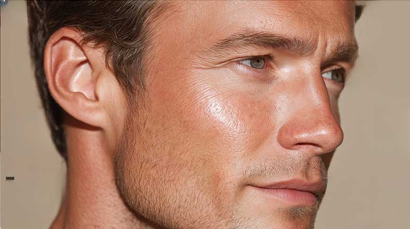 Modelo rinoplastia hombre